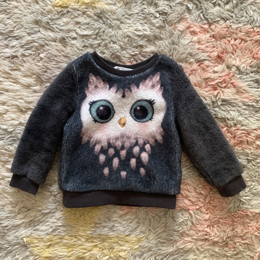 H&M Fleece Owl Sweatshirt